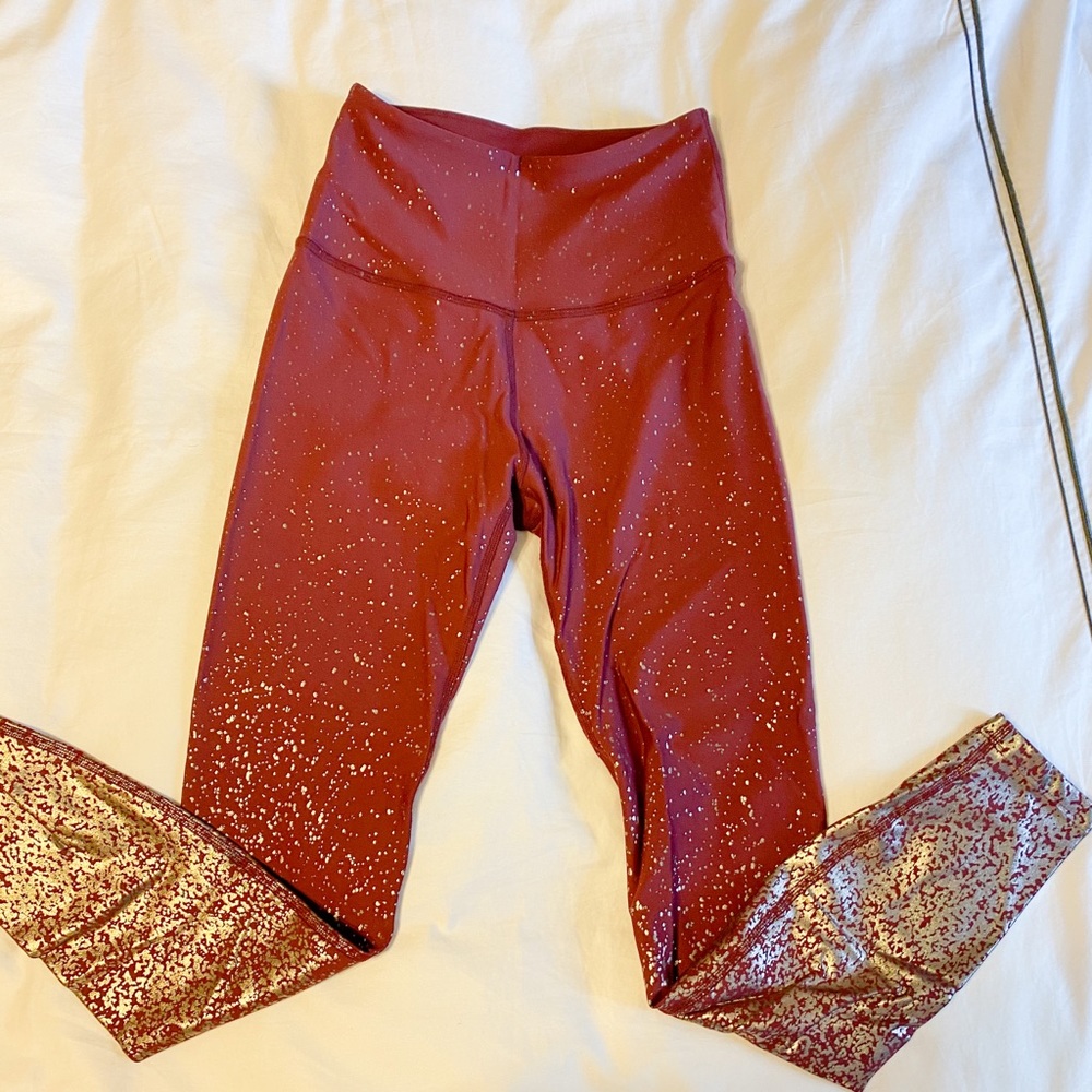 Beyond Yoga Gold Fleck Leggings